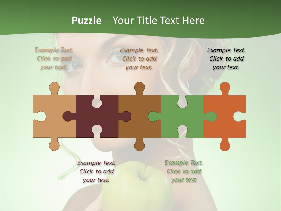 Makeup Female Girl PowerPoint Template