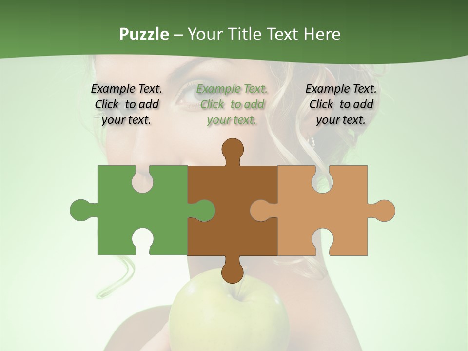 Makeup Female Girl PowerPoint Template