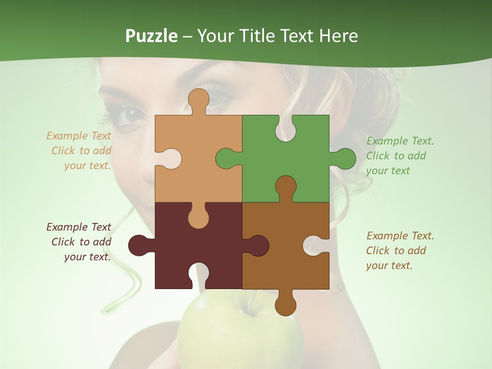 Makeup Female Girl PowerPoint Template