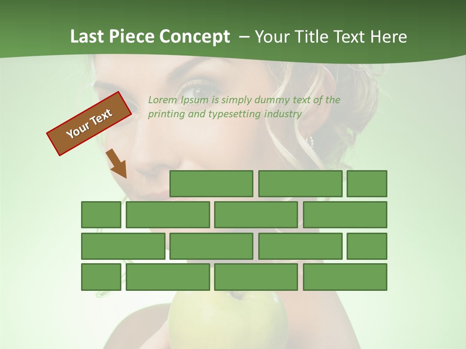 Makeup Female Girl PowerPoint Template