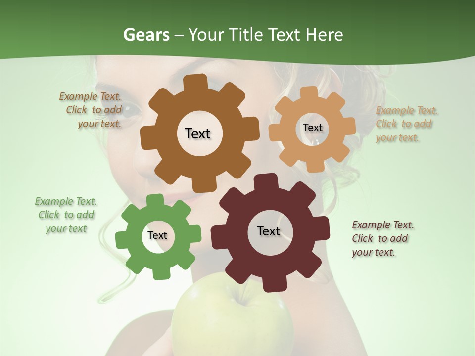 Makeup Female Girl PowerPoint Template