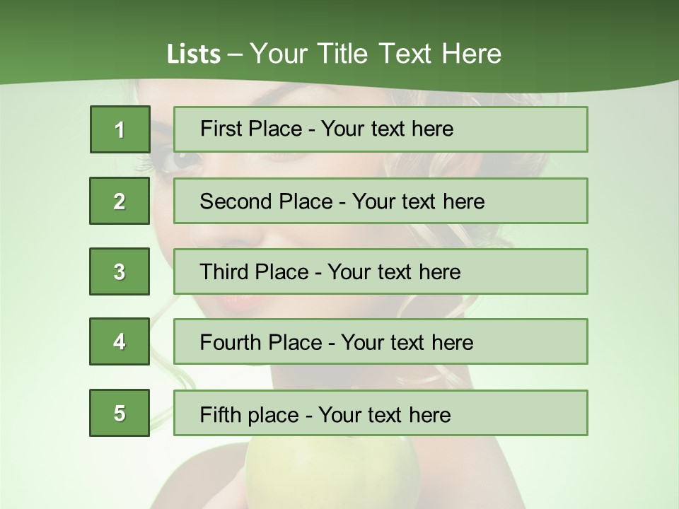 Makeup Female Girl PowerPoint Template