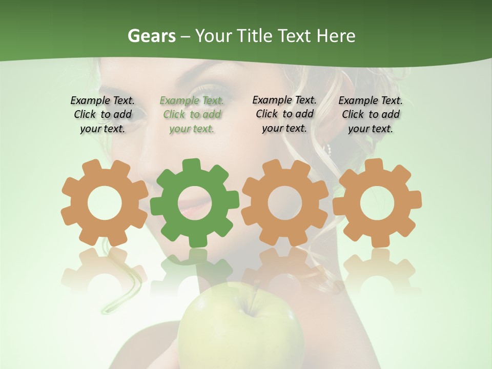 Makeup Female Girl PowerPoint Template