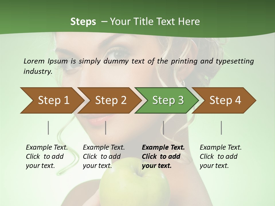 Makeup Female Girl PowerPoint Template