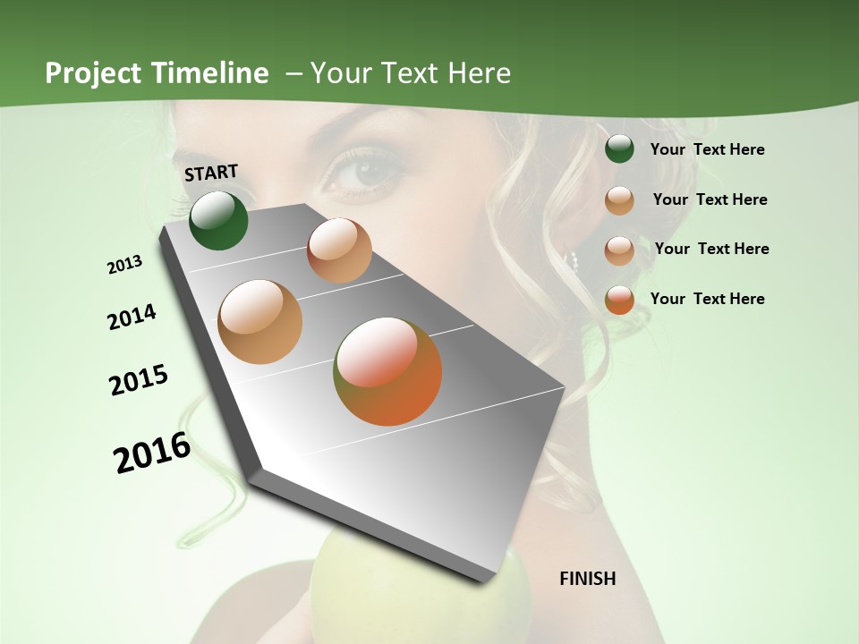 Makeup Female Girl PowerPoint Template