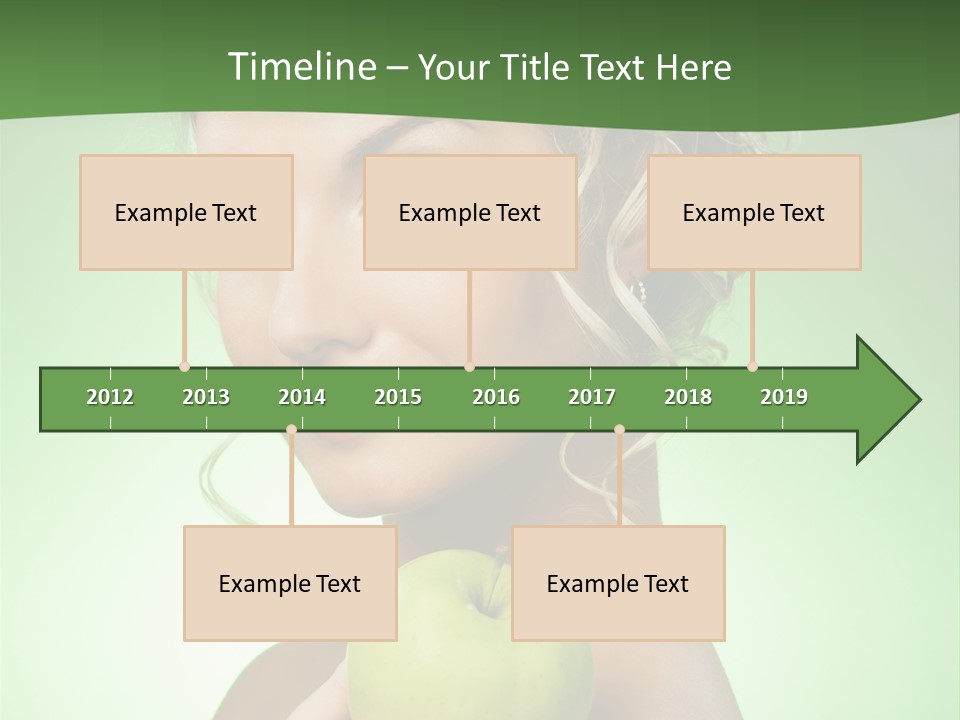 Makeup Female Girl PowerPoint Template
