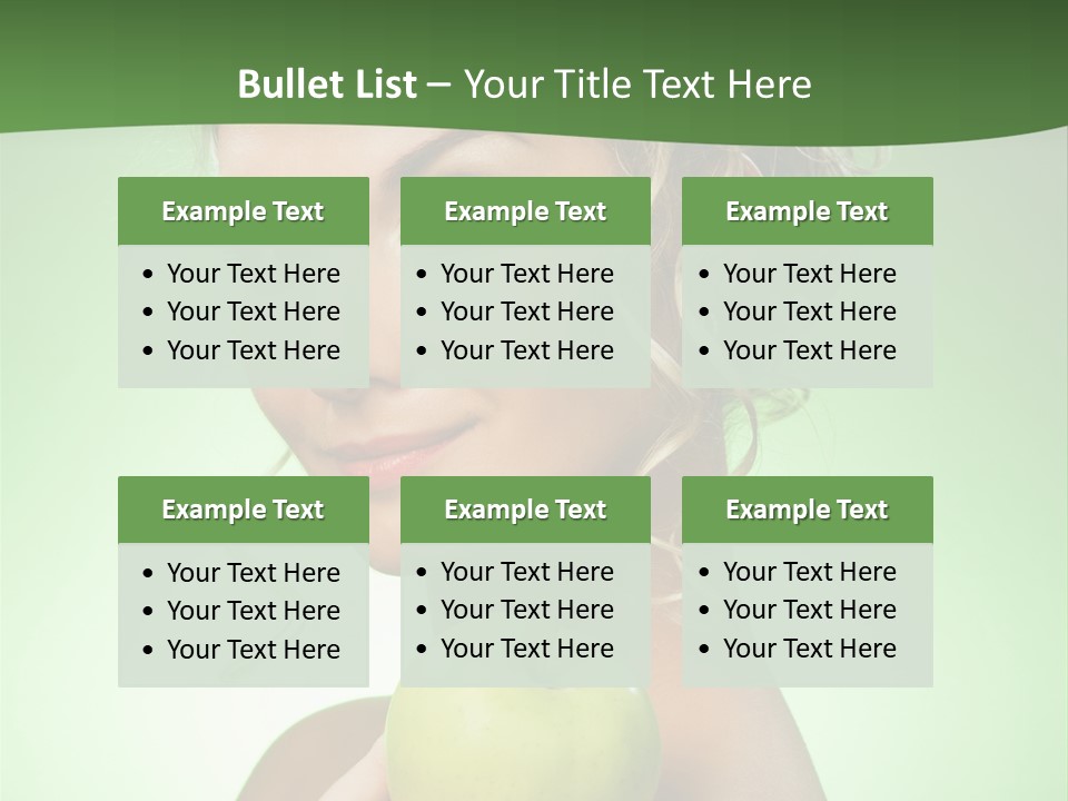 Makeup Female Girl PowerPoint Template