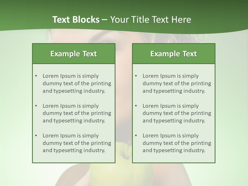 Makeup Female Girl PowerPoint Template