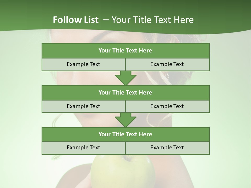 Makeup Female Girl PowerPoint Template