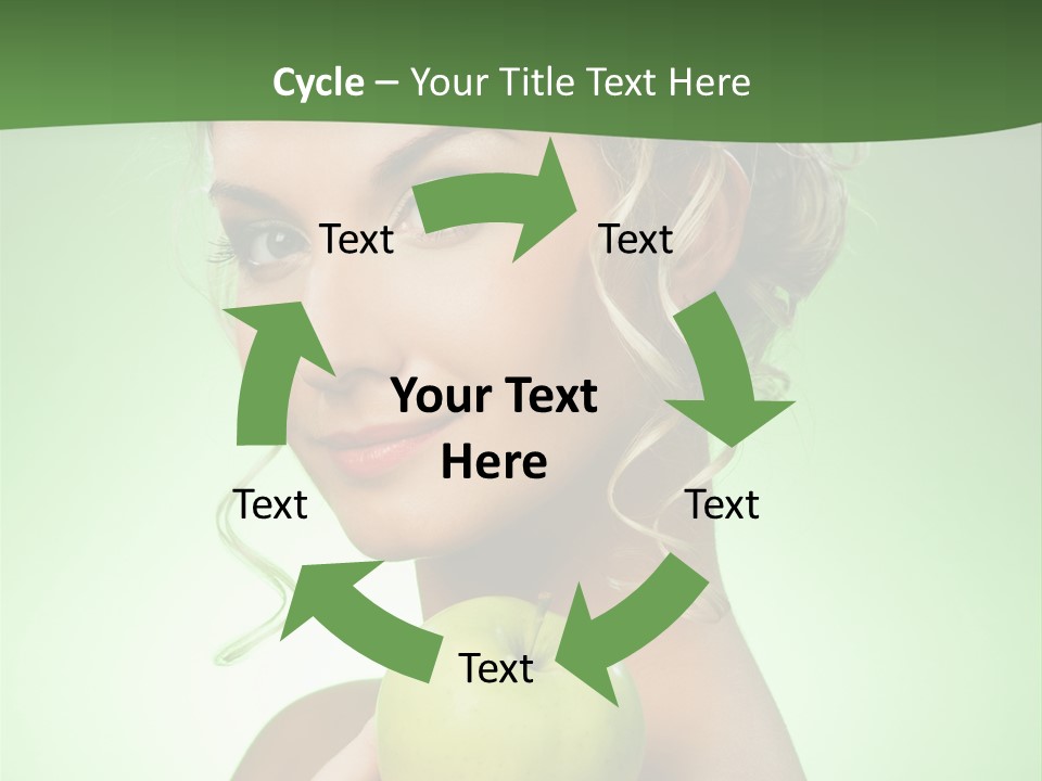 Makeup Female Girl PowerPoint Template