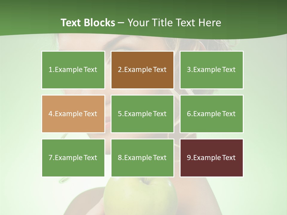 Makeup Female Girl PowerPoint Template