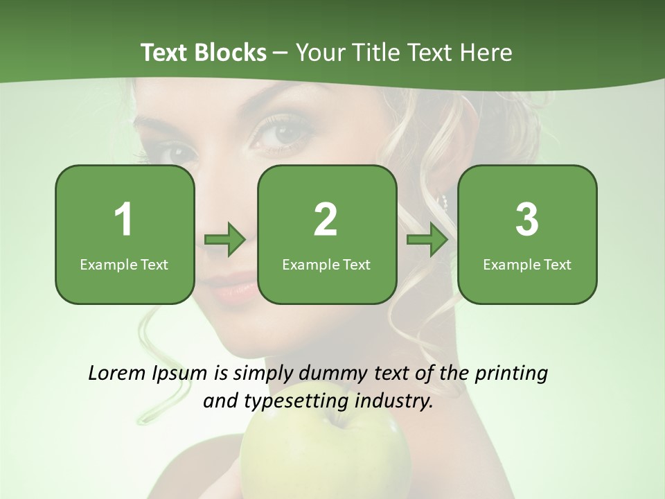 Makeup Female Girl PowerPoint Template