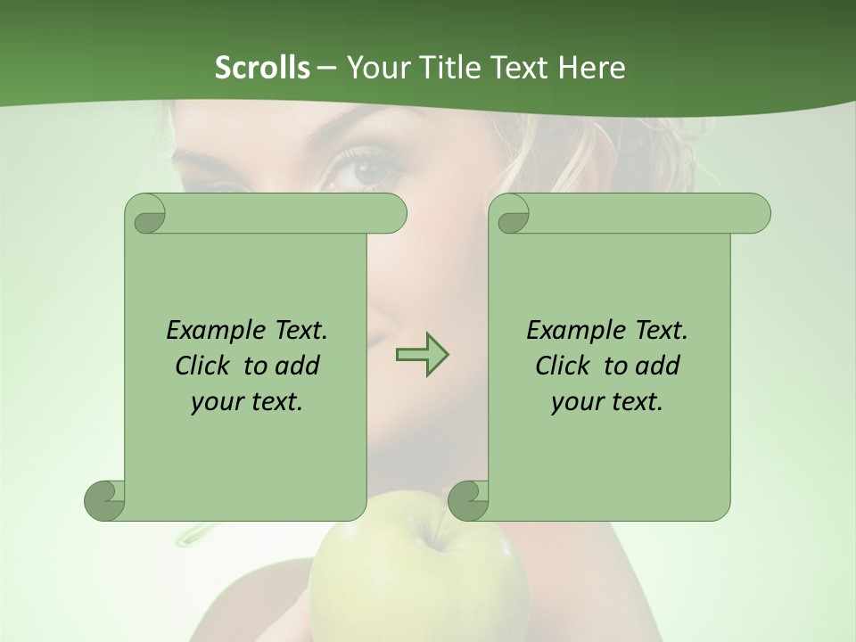 Makeup Female Girl PowerPoint Template