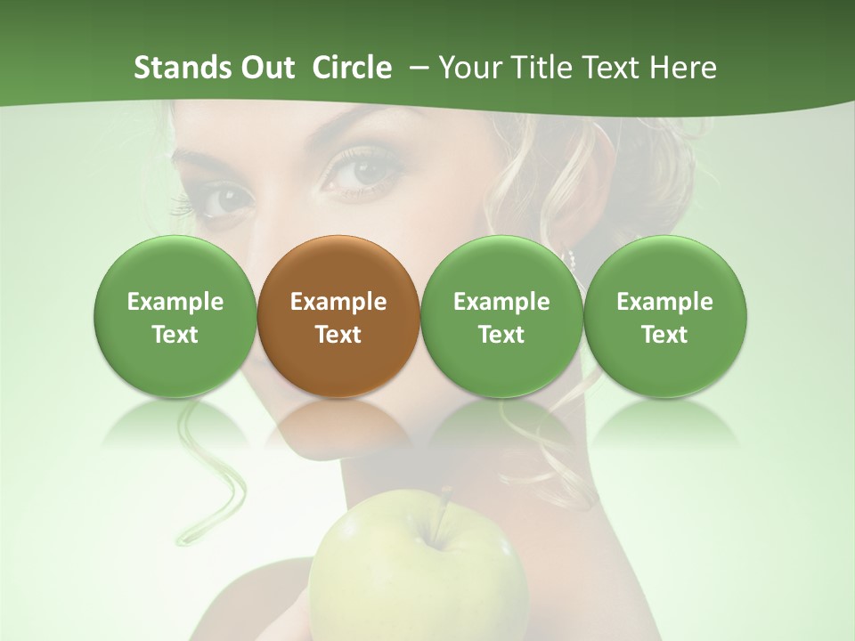 Makeup Female Girl PowerPoint Template