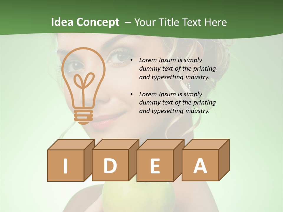 Makeup Female Girl PowerPoint Template