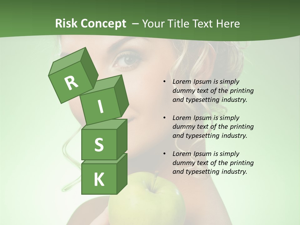 Makeup Female Girl PowerPoint Template