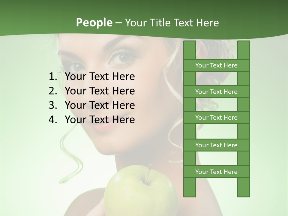 Makeup Female Girl PowerPoint Template