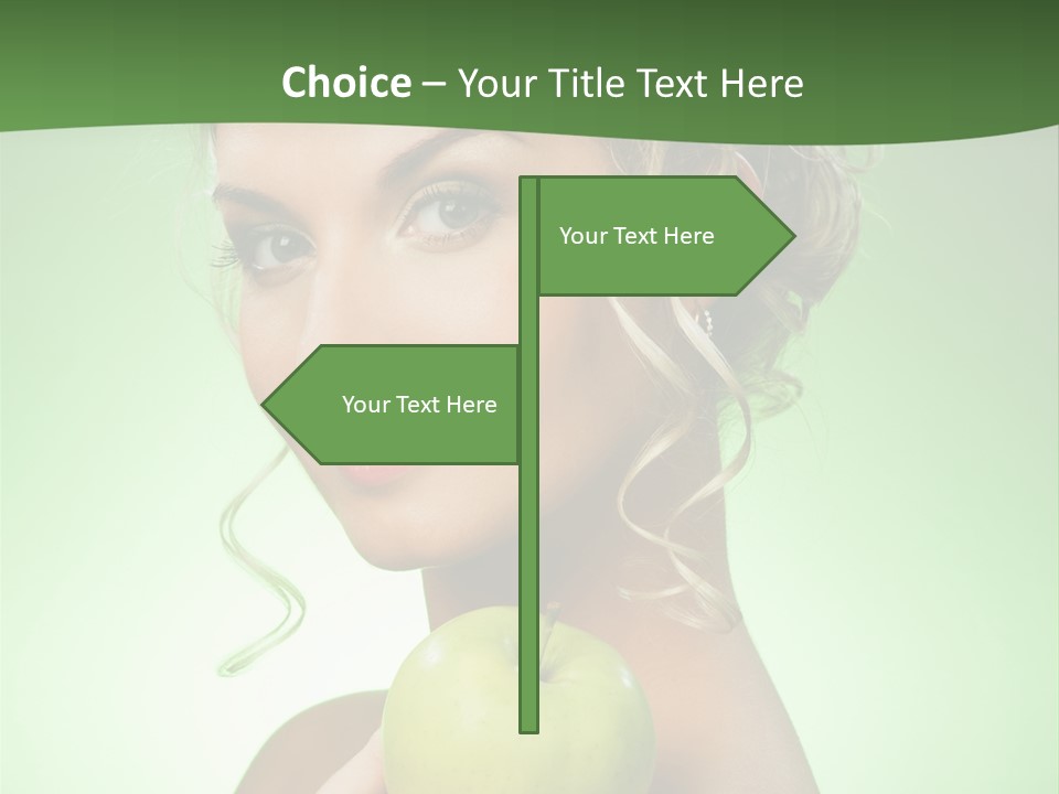 Makeup Female Girl PowerPoint Template