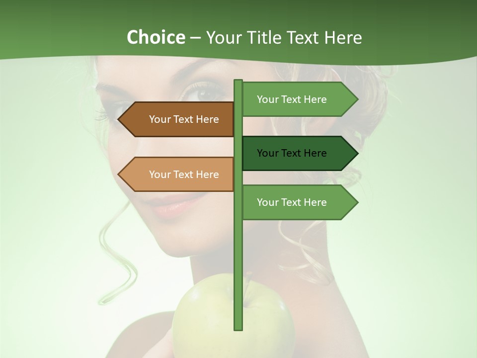 Makeup Female Girl PowerPoint Template