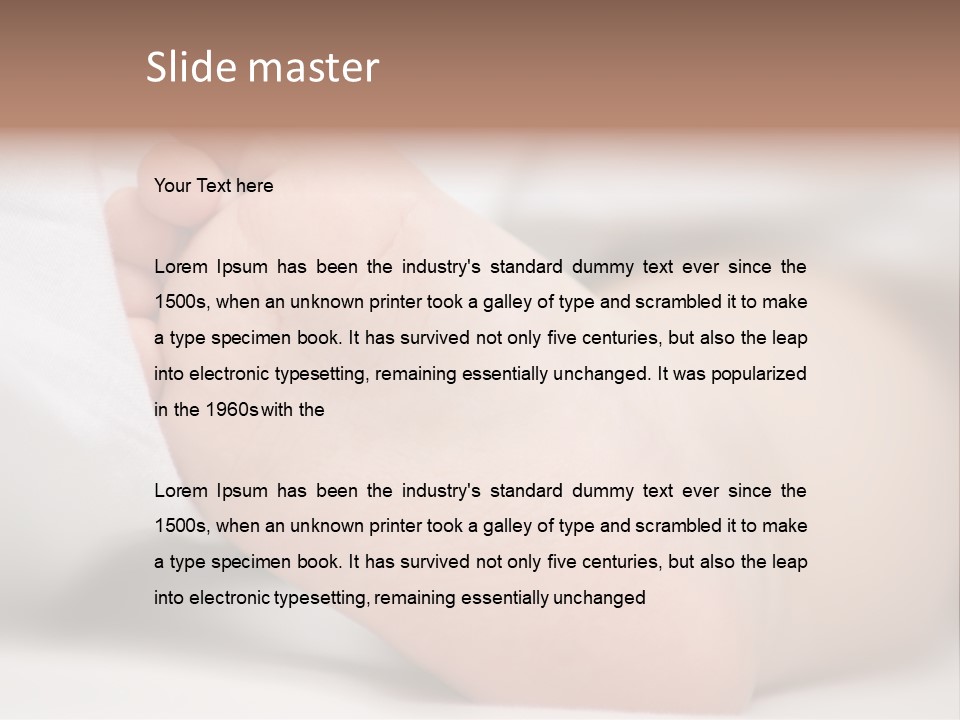 Beauty Fragility Body PowerPoint Template