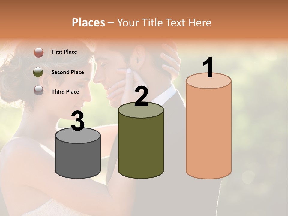 Lovely Bride Close PowerPoint Template