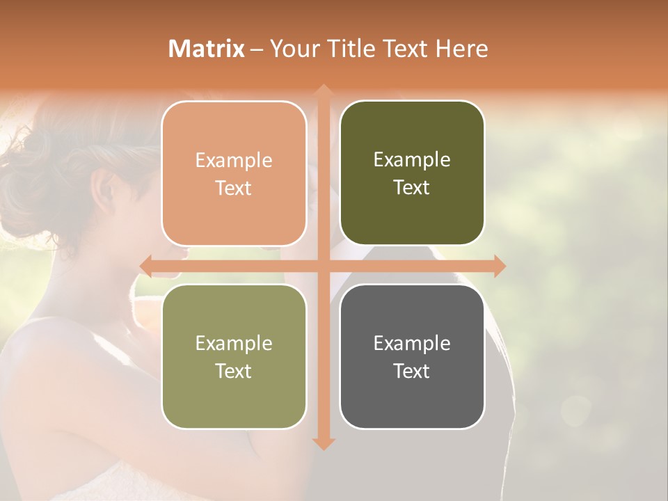 Lovely Bride Close PowerPoint Template