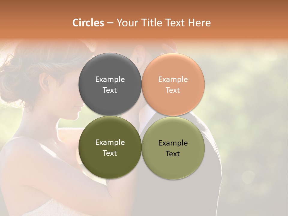 Lovely Bride Close PowerPoint Template