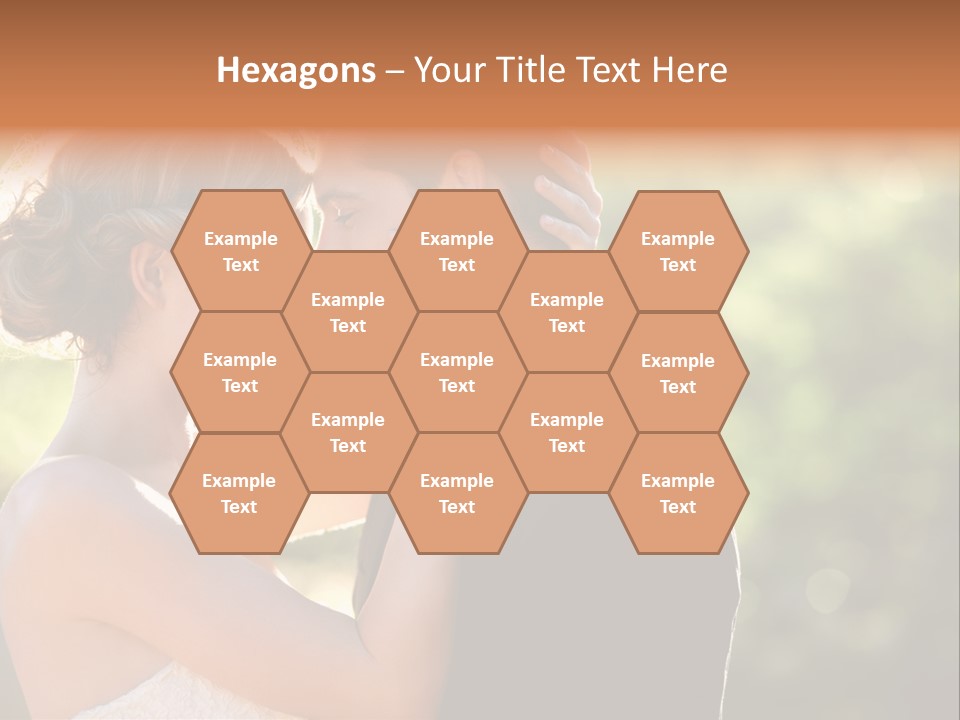 Lovely Bride Close PowerPoint Template