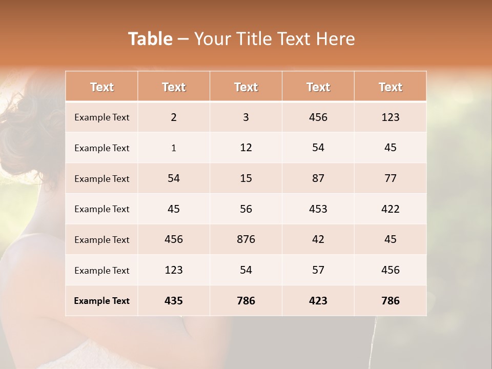 Lovely Bride Close PowerPoint Template