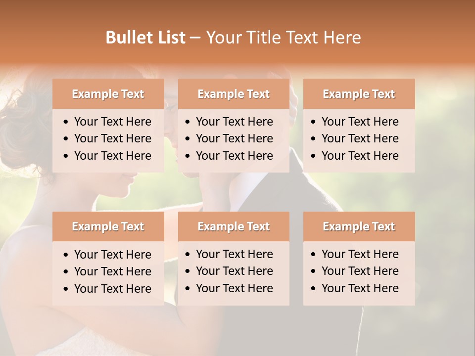 Lovely Bride Close PowerPoint Template