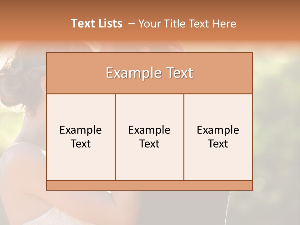 Lovely Bride Close PowerPoint Template