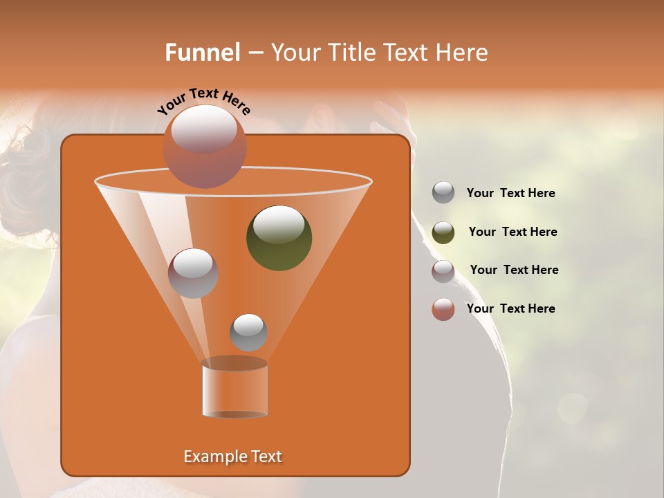 Lovely Bride Close PowerPoint Template