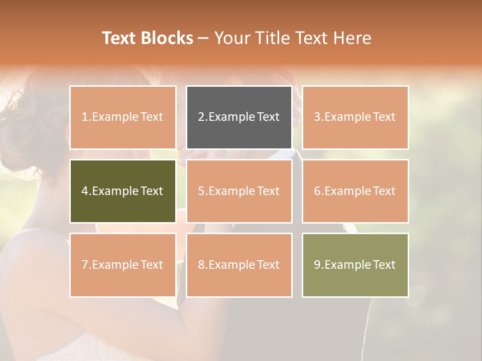 Lovely Bride Close PowerPoint Template