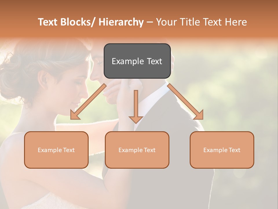 Lovely Bride Close PowerPoint Template