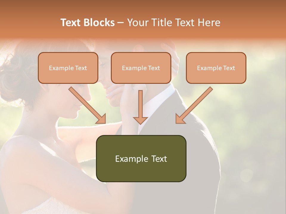 Lovely Bride Close PowerPoint Template