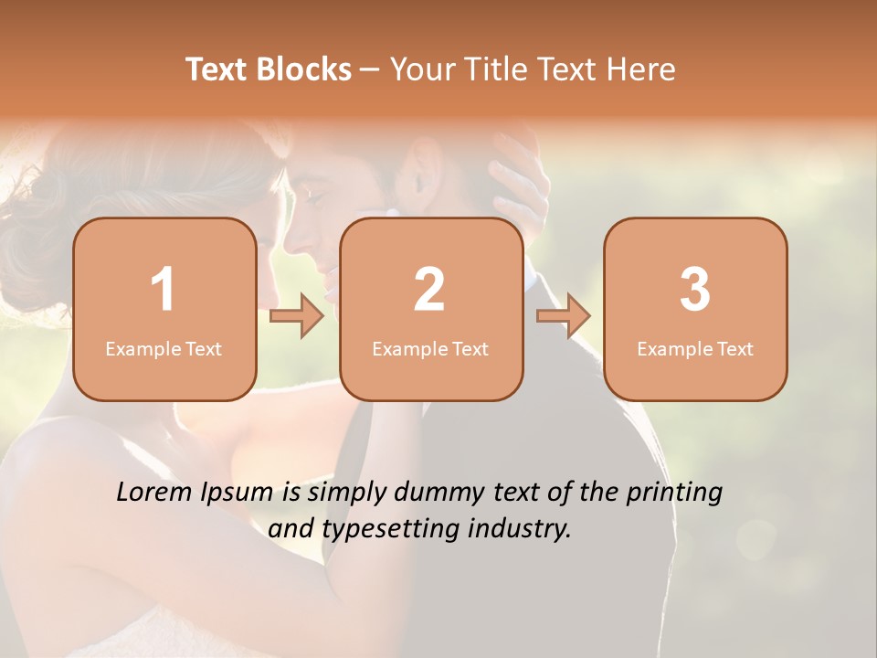 Lovely Bride Close PowerPoint Template