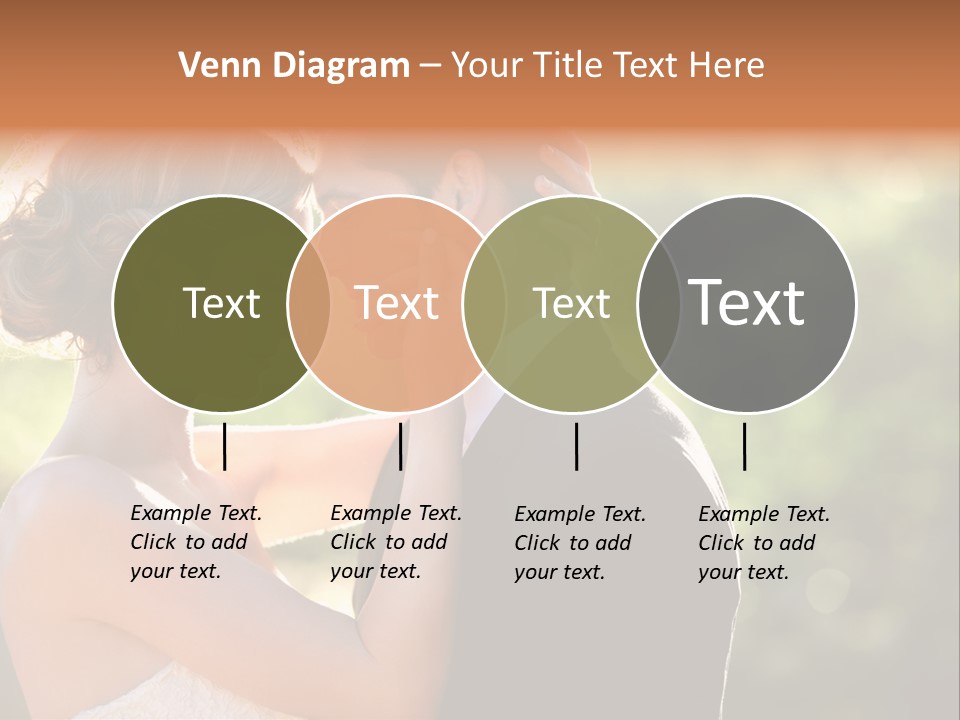 Lovely Bride Close PowerPoint Template