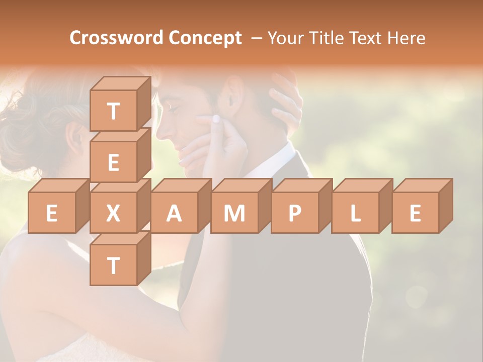 Lovely Bride Close PowerPoint Template