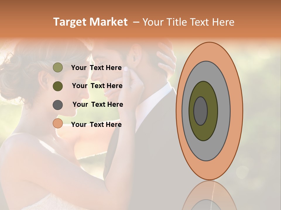 Lovely Bride Close PowerPoint Template