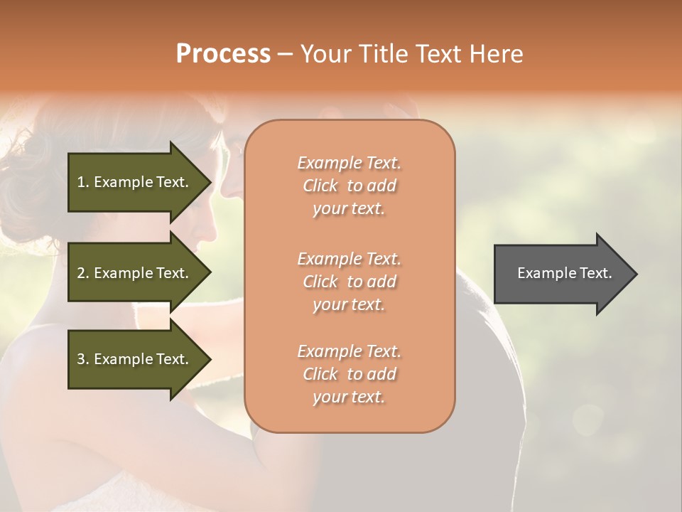 Lovely Bride Close PowerPoint Template