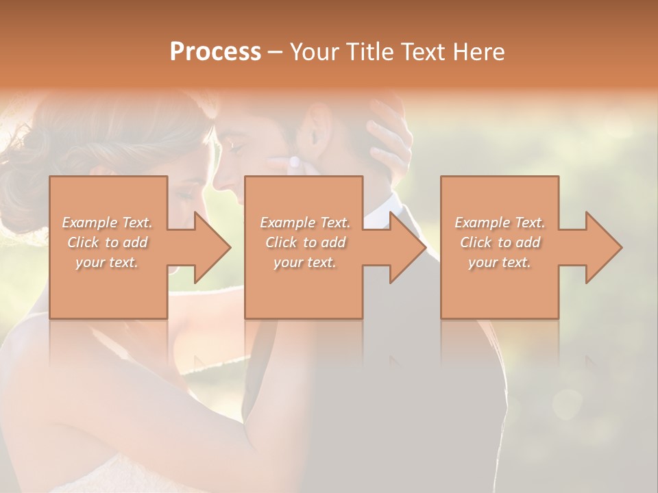 Lovely Bride Close PowerPoint Template