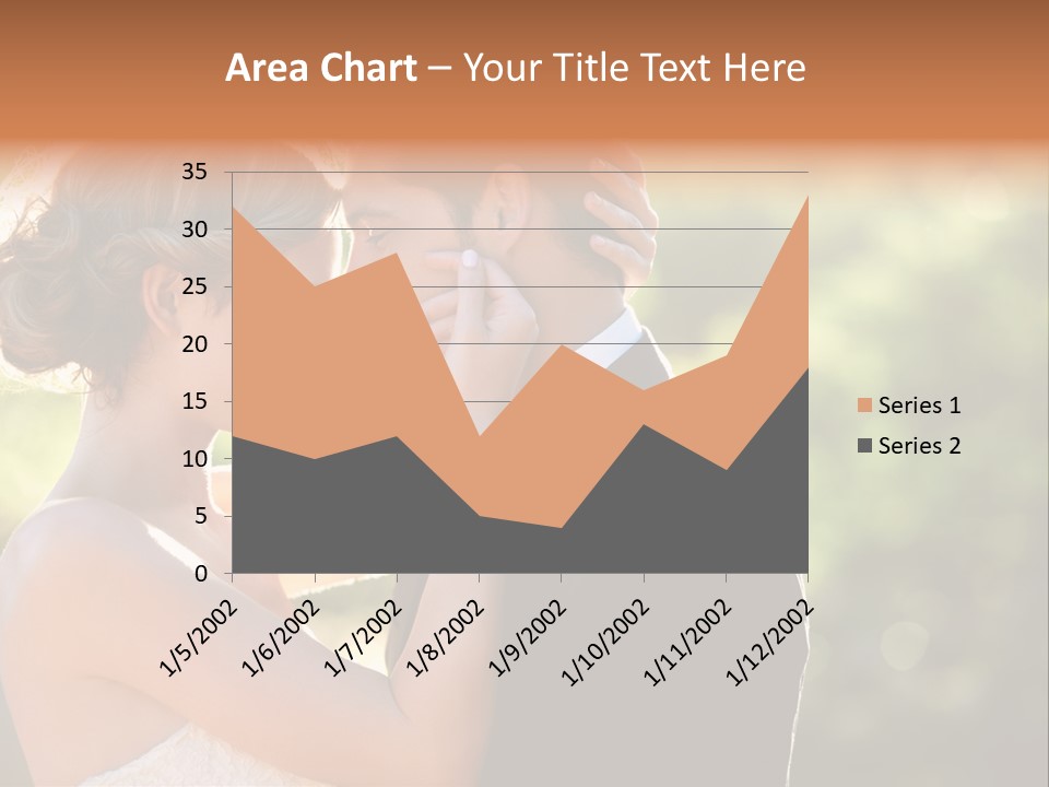 Lovely Bride Close PowerPoint Template