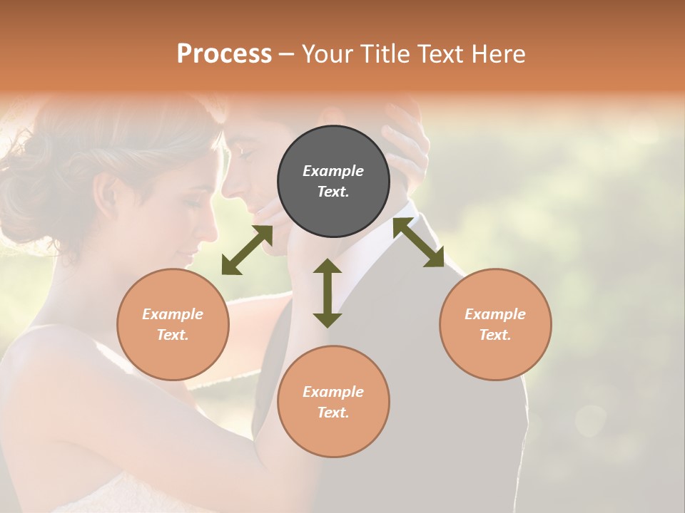 Lovely Bride Close PowerPoint Template