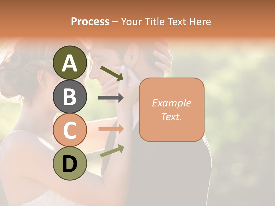 Lovely Bride Close PowerPoint Template