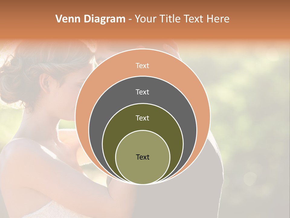 Lovely Bride Close PowerPoint Template