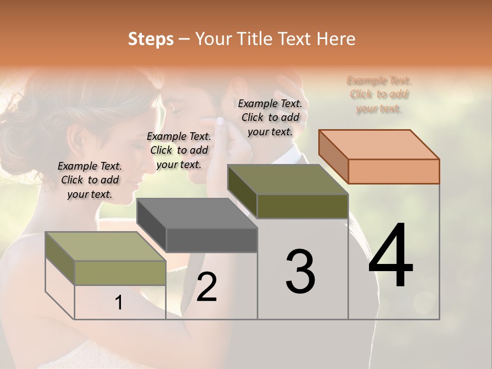 Lovely Bride Close PowerPoint Template