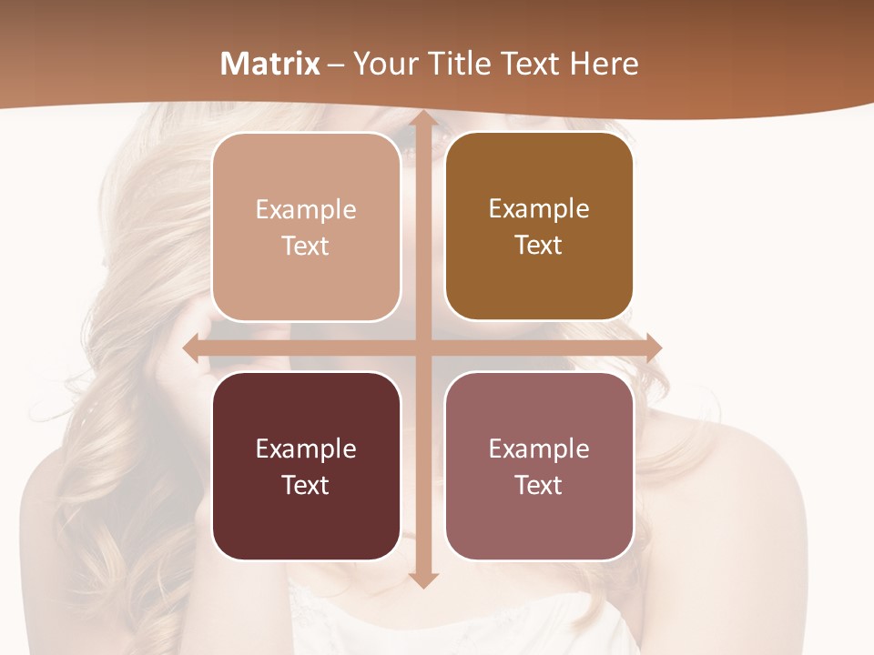 Bride Elegance Closeup PowerPoint Template