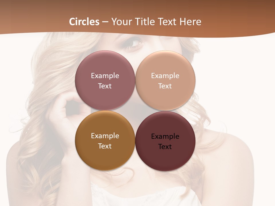 Bride Elegance Closeup PowerPoint Template