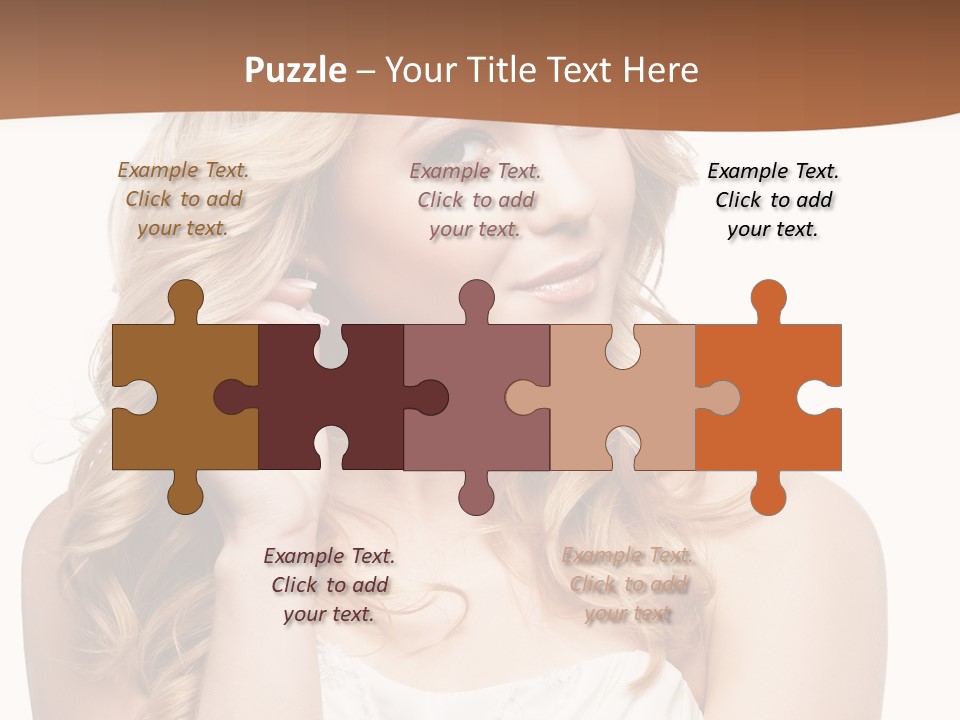 Bride Elegance Closeup PowerPoint Template