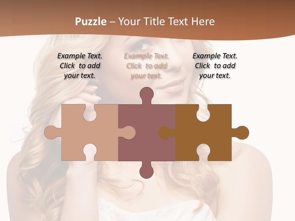 Bride Elegance Closeup PowerPoint Template